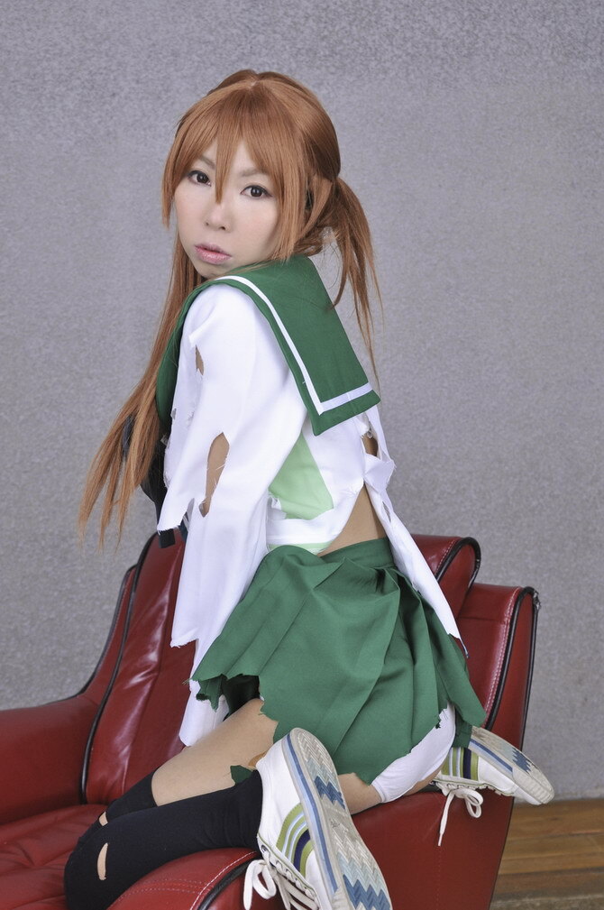 [Cosplay] 2013.04.09  Big boobs Saya Takagi 性感制服诱惑
